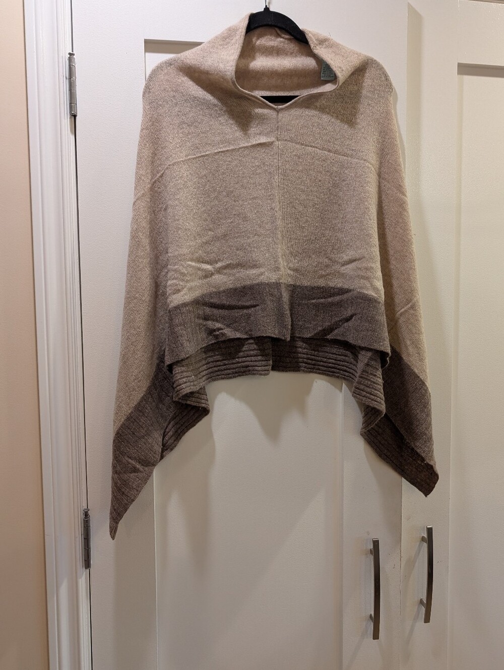 Wool/Cashmere Poncho,Topper O/S - Picture 3 of 4